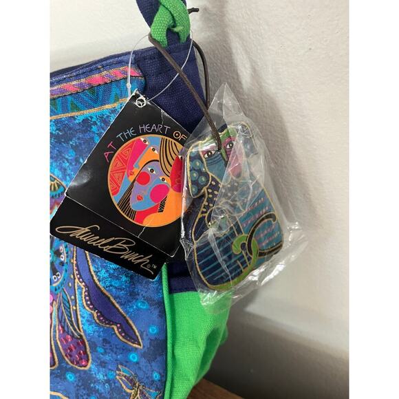 NWT Laurel Burch Blue Green Dog y2k - Picture 6 of 12